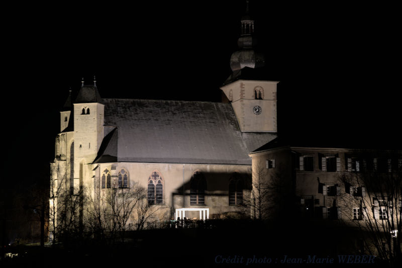 Abbatiale de Bouzonville, nocturne décembre 2022